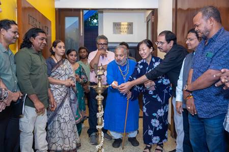 MEDITATIVE ECHOES  An Exhibition Of Paintings By Dinesh Kumar Parmar In Jehangir Art Gallery