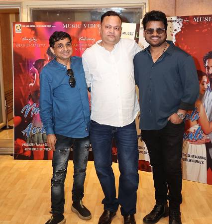 Producer Sanjay Gupta Launches Shri Radhe Krishna Entertainment Films Roped Sajan Agrawal For Music Video NEELI NEELI AANKHEN