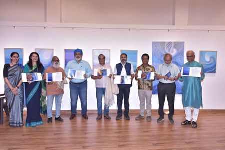 “ATHAHA” Beyond The Boundaries Solo Show Of Paintings By Well-Known Artist Alka Bhrushundi At Jehangir Art Gallery