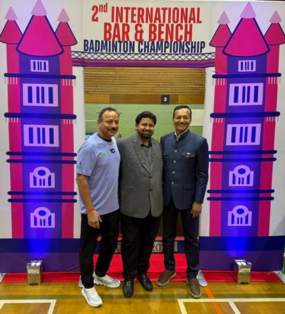 Top Leading Lawyer V. K. Dubey, Chairman Of Vkdl Npa Advisory Council, Receives Distinguished Honour At The 2nd International Bar & Bench Badminton Championship In London